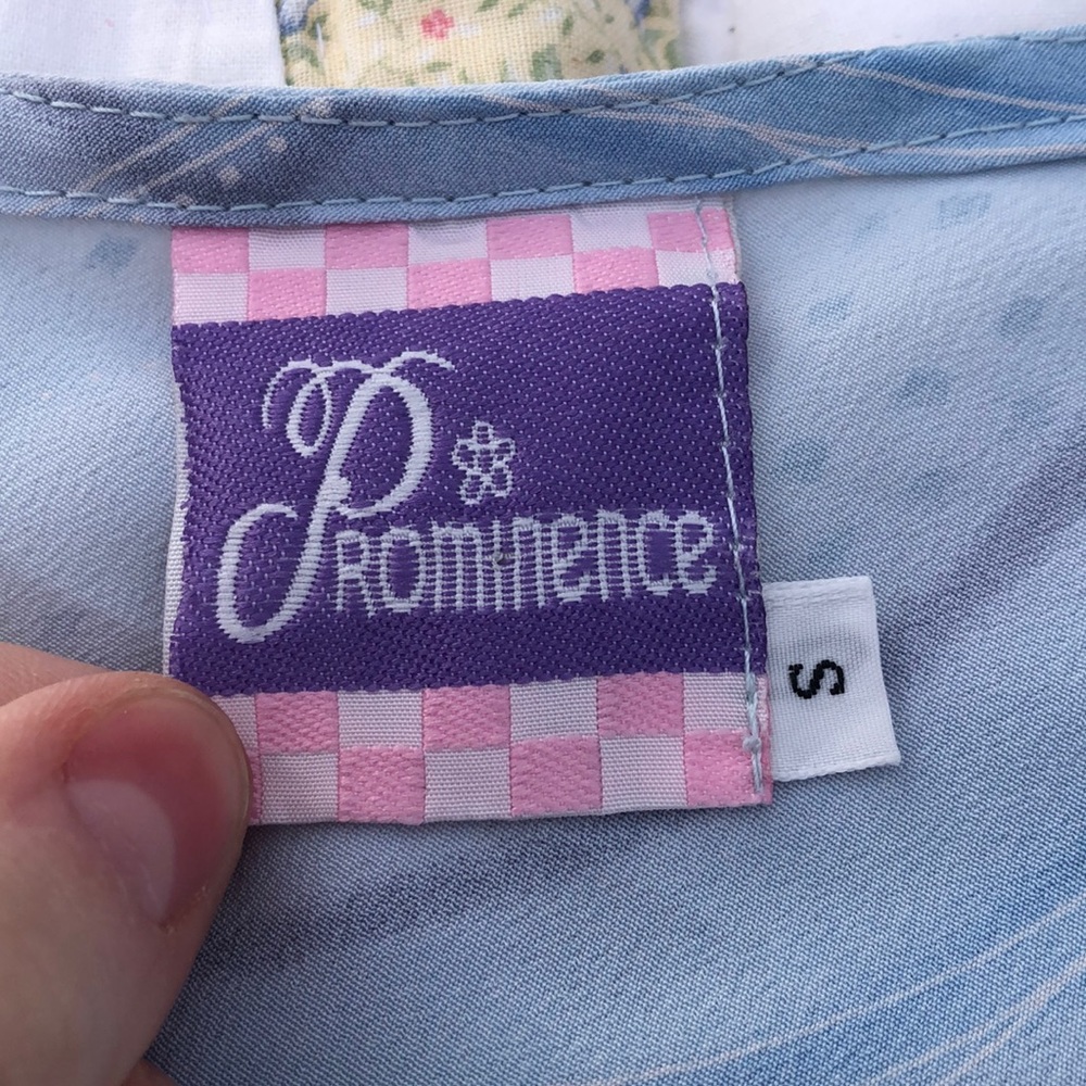 Y2K Vintage 90’s Babydoll Bell Sleeve Blouse square Neck retro top - Picture 3 of 7